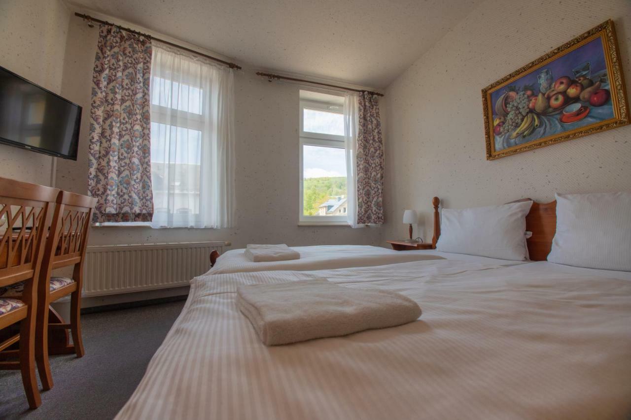 Haus Schlematal Hotel Und Restaurant Bad Schlema Exteriör bild